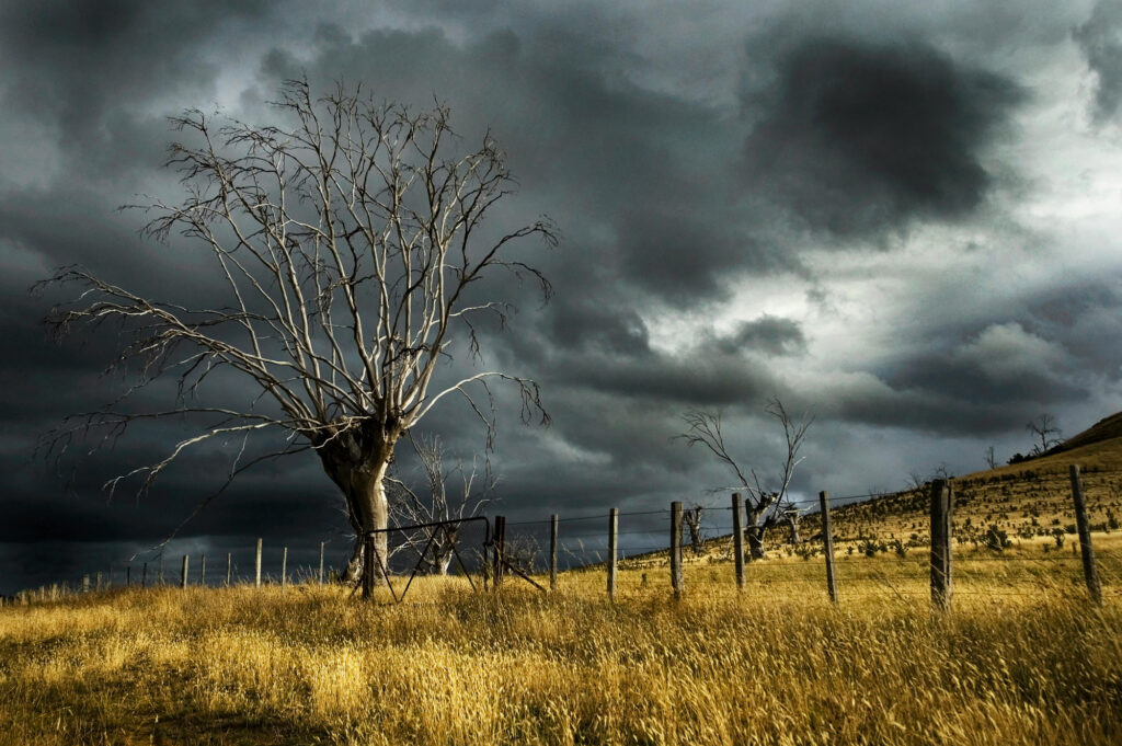 A photo showcasing storm clouds, referencing the storms of life.